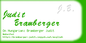 judit bramberger business card